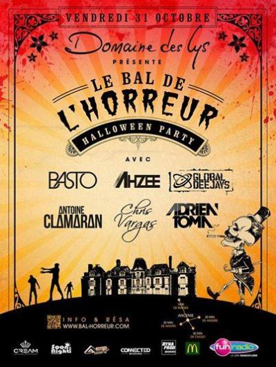 Demain soir nous serons au domaine des lys pour une soirée Halloween qui met…