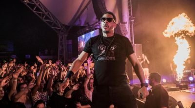 Le show de JoeyStarr d hier soir au festival de poupet Show flam pyro…