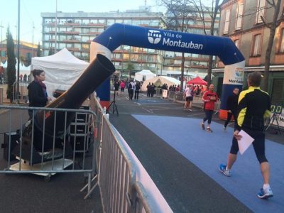 Marathon de Montauban Flammes et confettis Avec nos confrères Carement Prod