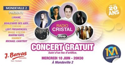 Voici notre prochain concert public ! Mercredi 10 juin 2015 #CristalLiveMondeville2